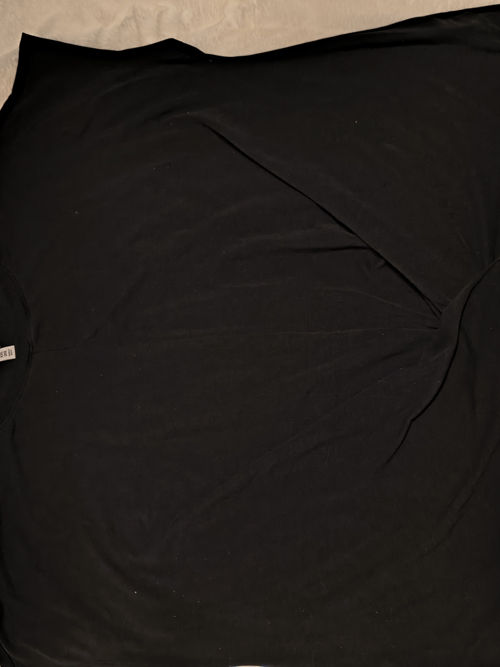 Time and Tru Black Short Sleeve Crew Neck Tee